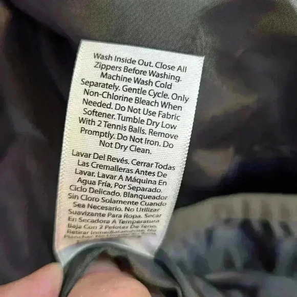 NWOT Time and Tru Womens Camo Puffer Jacket Packable Removable Hood L 12-14 - Picture 7 of 12